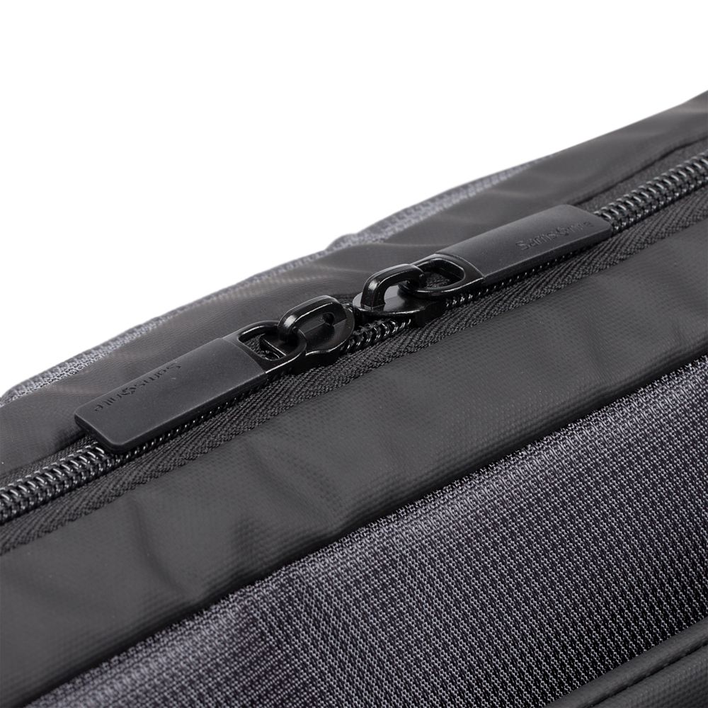 Сумка для ноутбука Qibyte Laptop Bag, темно-серая с черными вставками / Миниатюра WWW (1000)