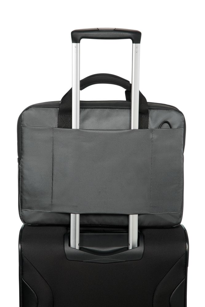 Сумка для ноутбука Qibyte Laptop Bag, темно-серая с черными вставками / Миниатюра WWW (1000)