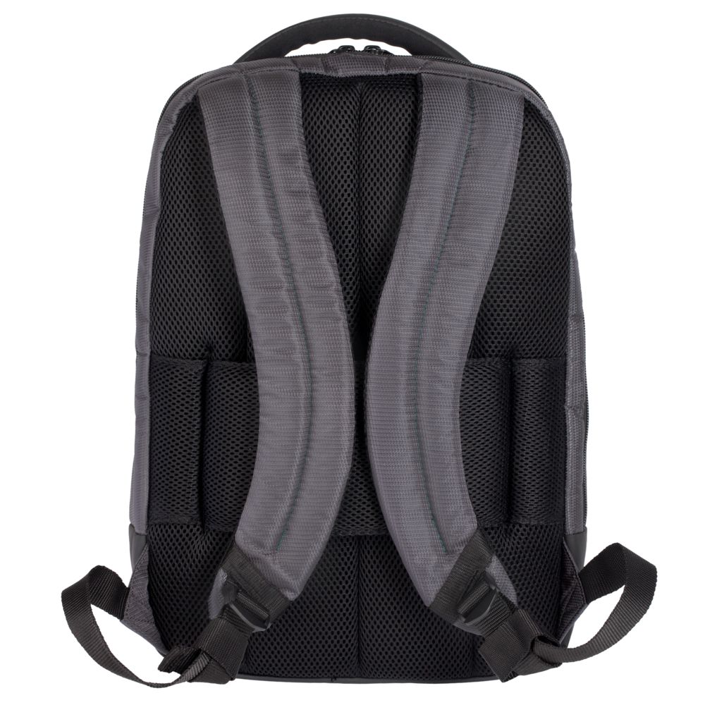 Рюкзак для ноутбука Qibyte Laptop Backpack, темно-серый с черными вставками / Миниатюра WWW (1000)