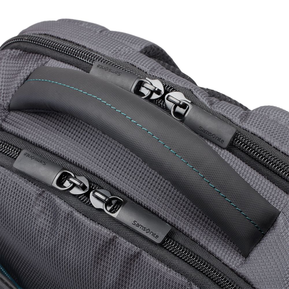 Рюкзак для ноутбука Qibyte Laptop Backpack, темно-серый с черными вставками / Миниатюра WWW (1000)