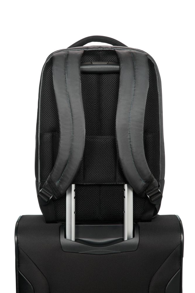 Рюкзак для ноутбука Qibyte Laptop Backpack, темно-серый с черными вставками / Миниатюра WWW (1000)