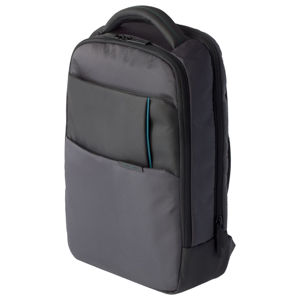 Рюкзак для ноутбука Qibyte Laptop Backpack, темно-серый с черными вставками / Миниатюра WWW (1000)