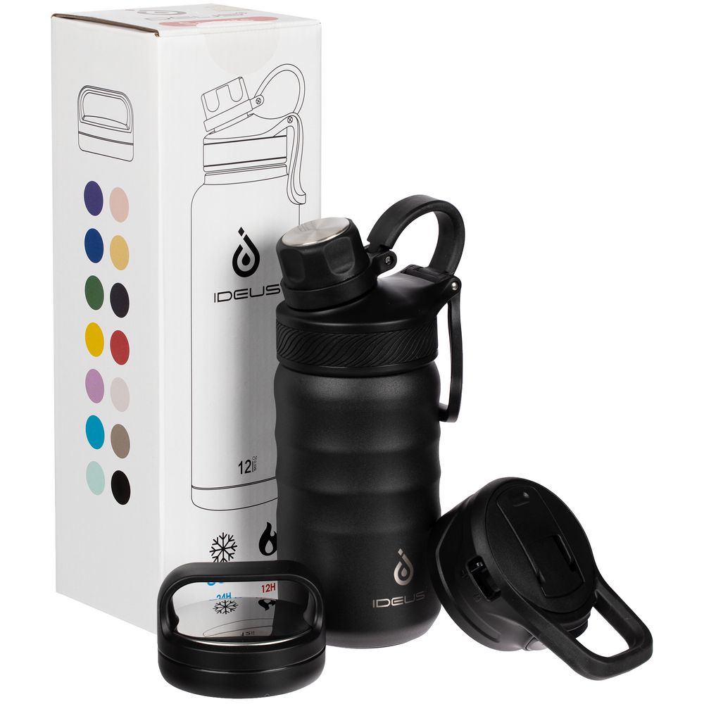 Термобутылка Fujisan, черная / Миниатюра WWW (1000)