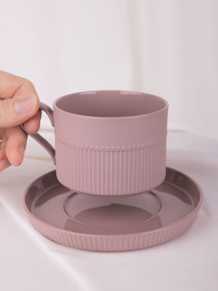 Чайная пара Pastello Moderno, розовая / Миниатюра WWW (1000)