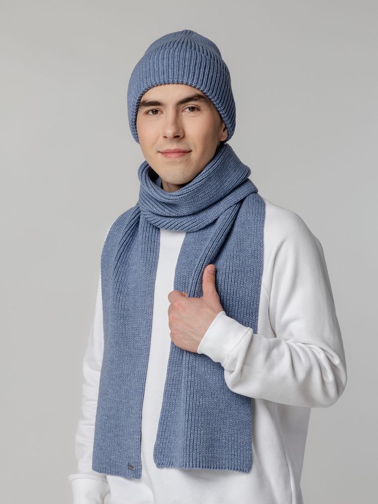 Шарф Tommi, голубой меланж / Миниатюра WWW (1000)