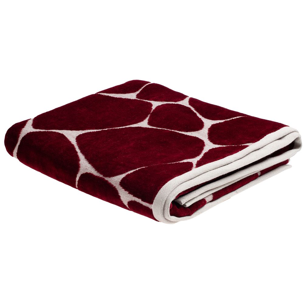 Полотенце Giraffe, большое, бежевое с бордовым / Миниатюра WWW (1000)