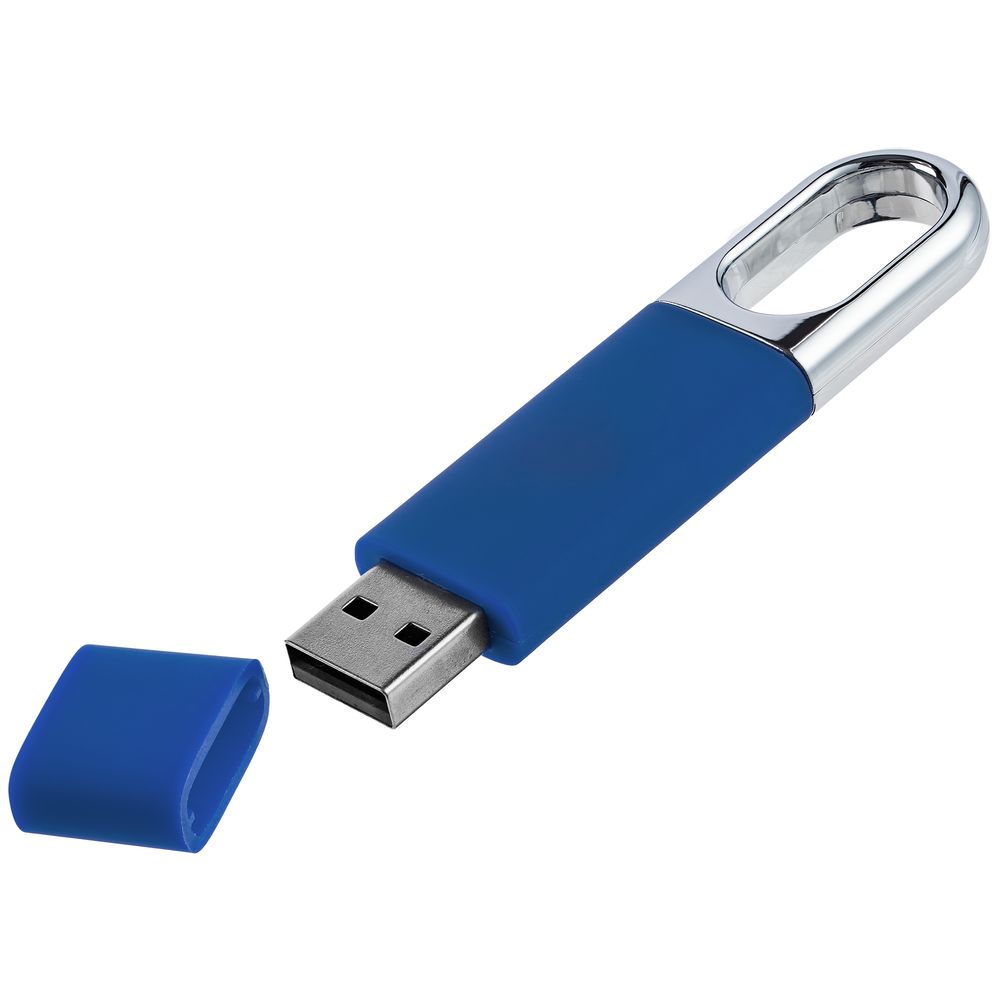 Флешка Uniscend Silveren, синяя, 8 Гб / Миниатюра WWW (1000)