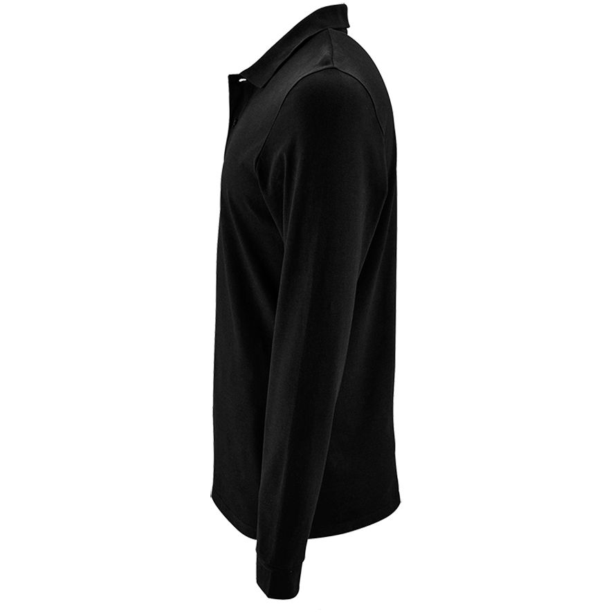 Рубашка поло мужская с длинным рукавом Perfect LSL Men, черная / Миниатюра WWW (1000)