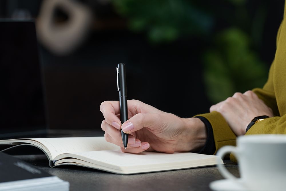 Ручка шариковая Scribo, матовая серая / Миниатюра WWW (1000)