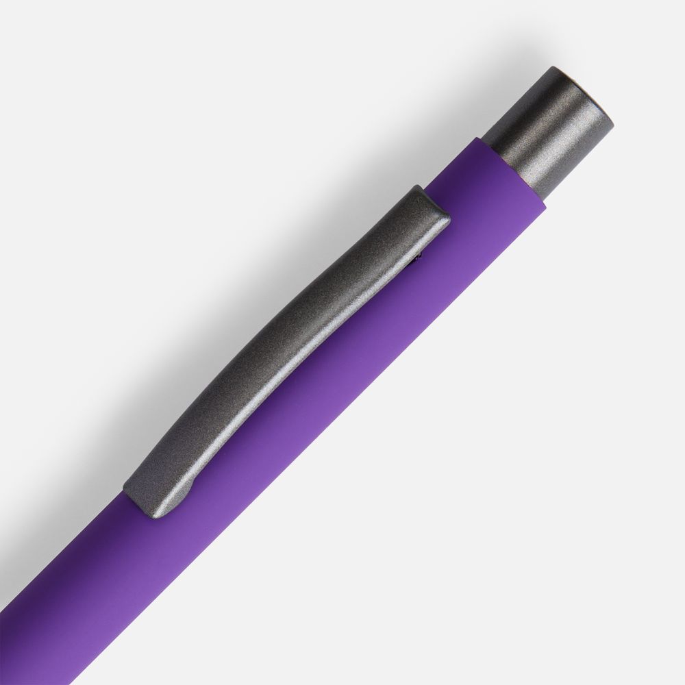 Ручка шариковая Atento Soft Touch, фиолетовая / Миниатюра WWW (1000)