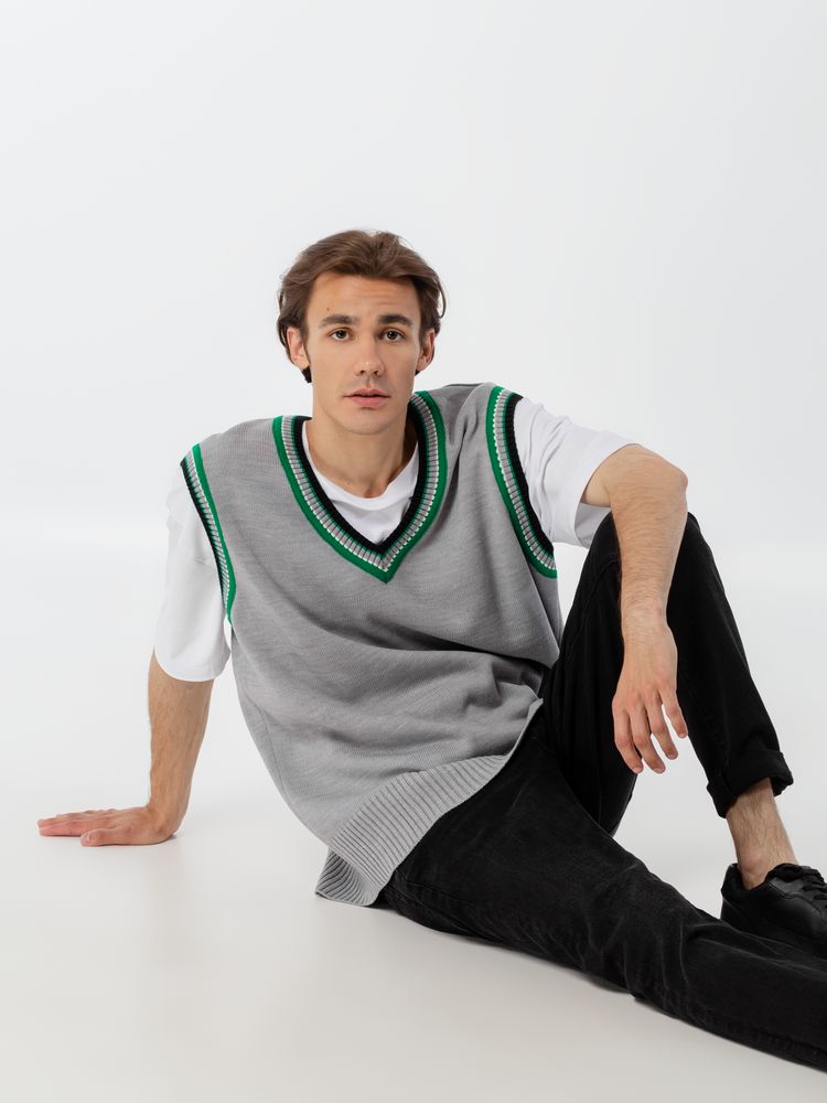 Жилет оверсайз унисекс Cornell в сумке, светло-серый / Миниатюра WWW (1000)