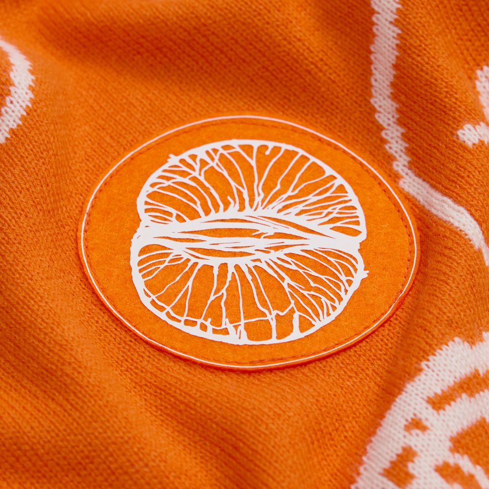 Шеврон из фетра Felt M, оранжевый неон / Миниатюра нанесения (1000)