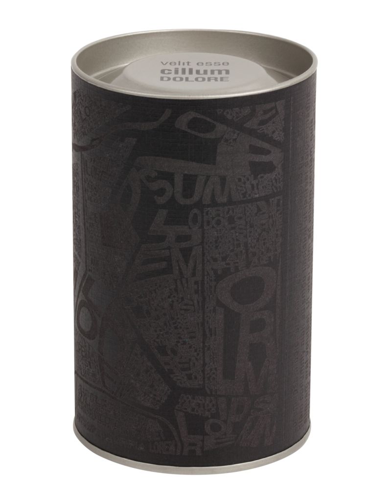 Тубус TeaParty ver. 2, черный / Миниатюра нанесения (1000)