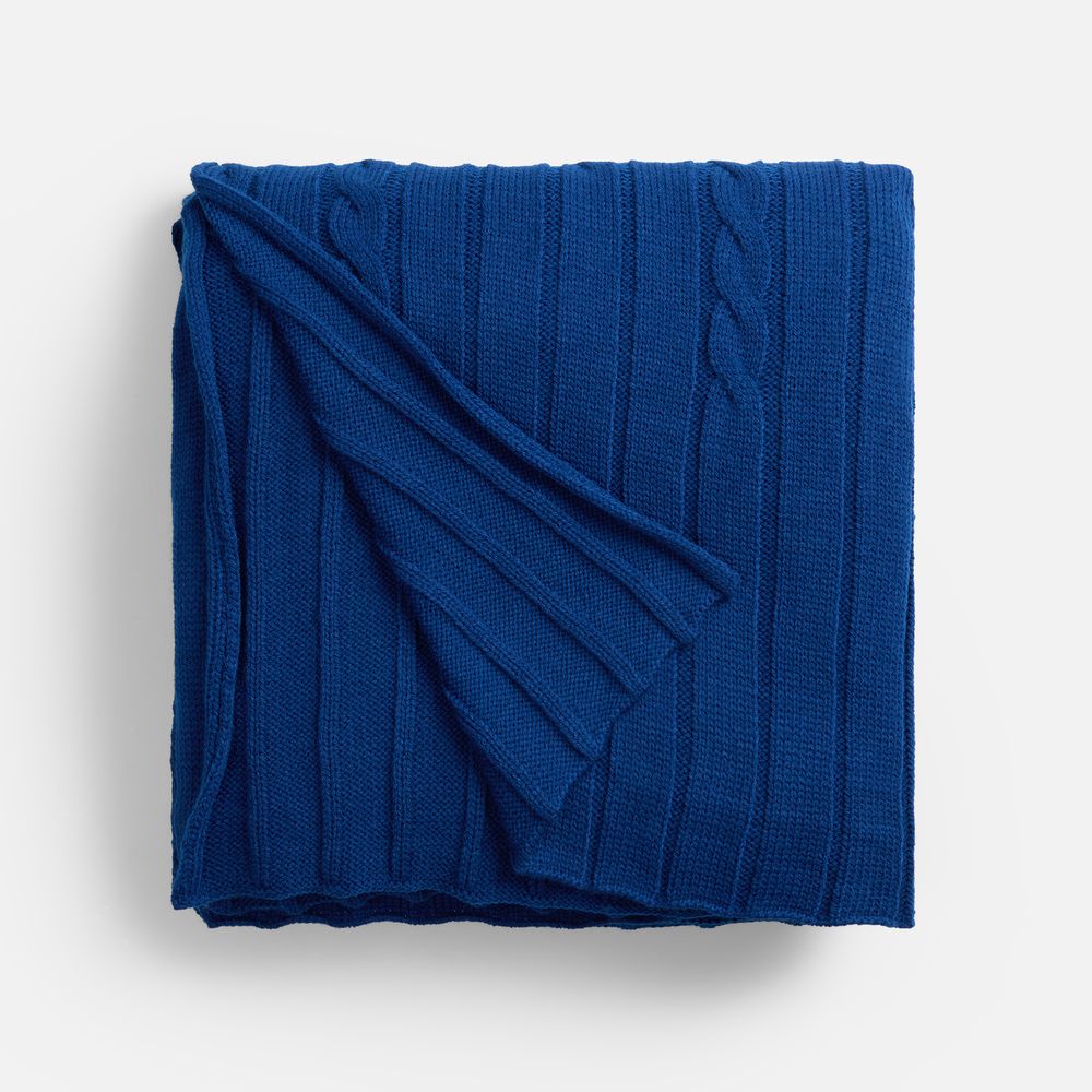 Плед Tressa, синий (неви) / Миниатюра WWW (1000)