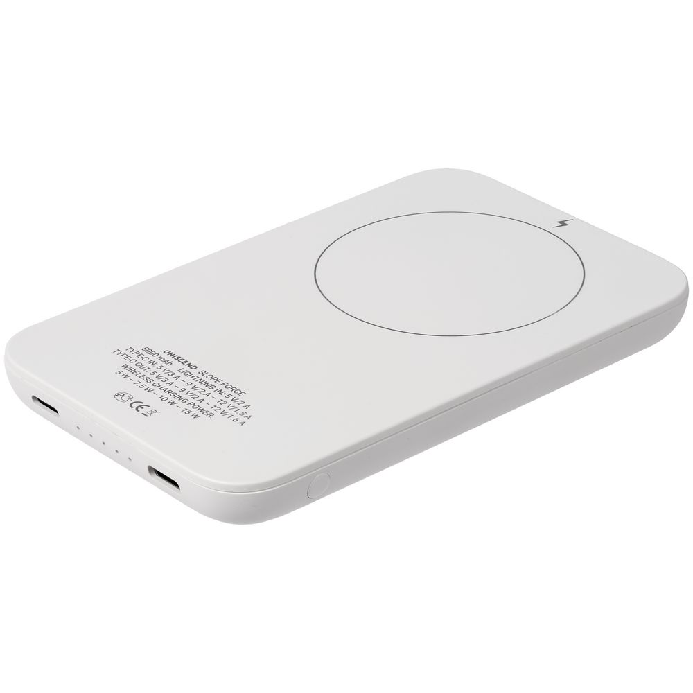 Аккумулятор магнитный с быстрым зарядом Slope Force, белый / Миниатюра WWW (1000)