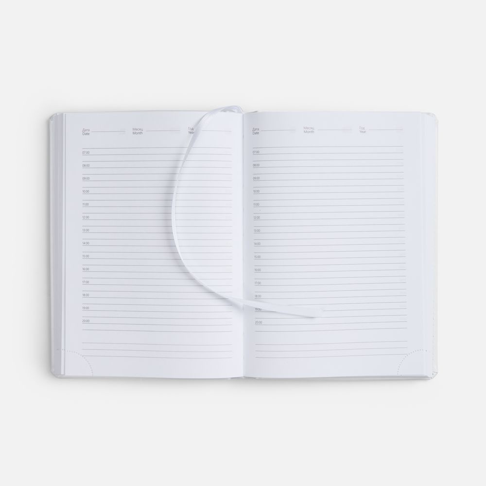 Ежедневник Nebraska, недатированный, белый / Миниатюра WWW (1000)