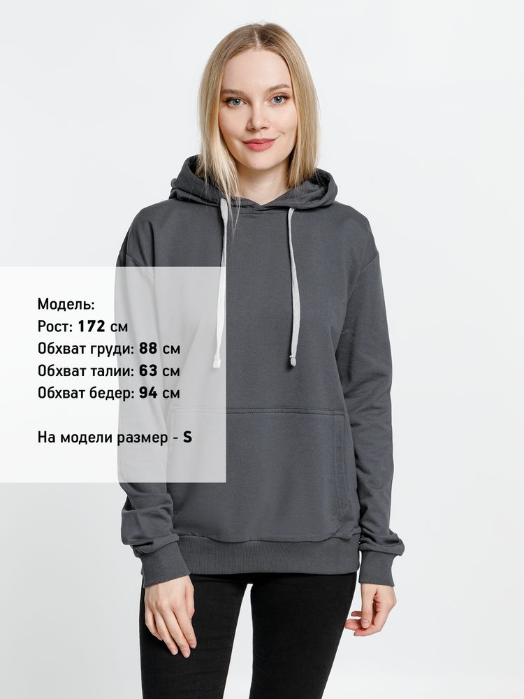 Толстовка с капюшоном Kirenga, темно-серая (графит) / Миниатюра WWW (1000)