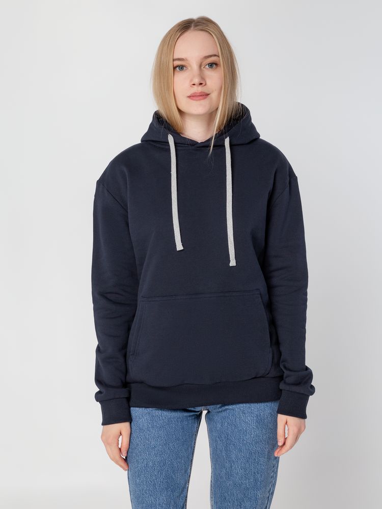 Толстовка с капюшоном Unit Kirenga Heavy, темно-синяя / Миниатюра WWW (1000)