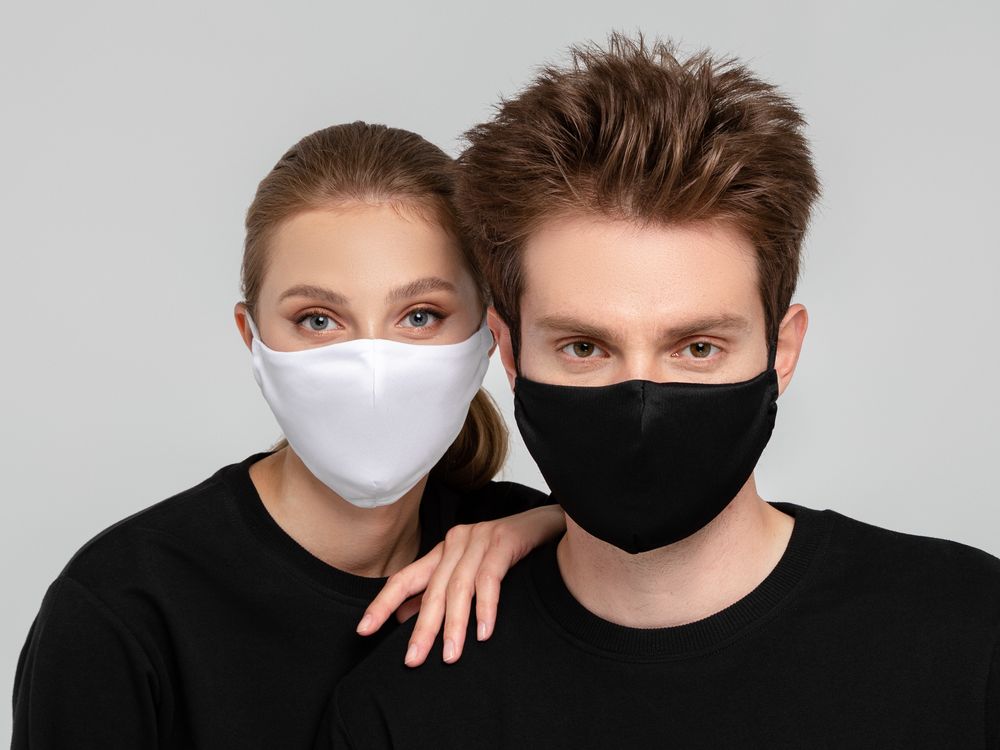 Маска для лица, черная / Миниатюра WWW (1000)