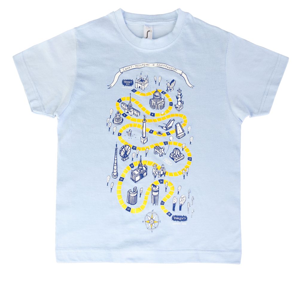 Футболка детская Regent Kids 150, голубая / Миниатюра WWW (1000)