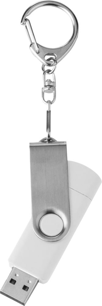 Флешка Double Twist 16 Гб белая / Миниатюра WWW (1000)