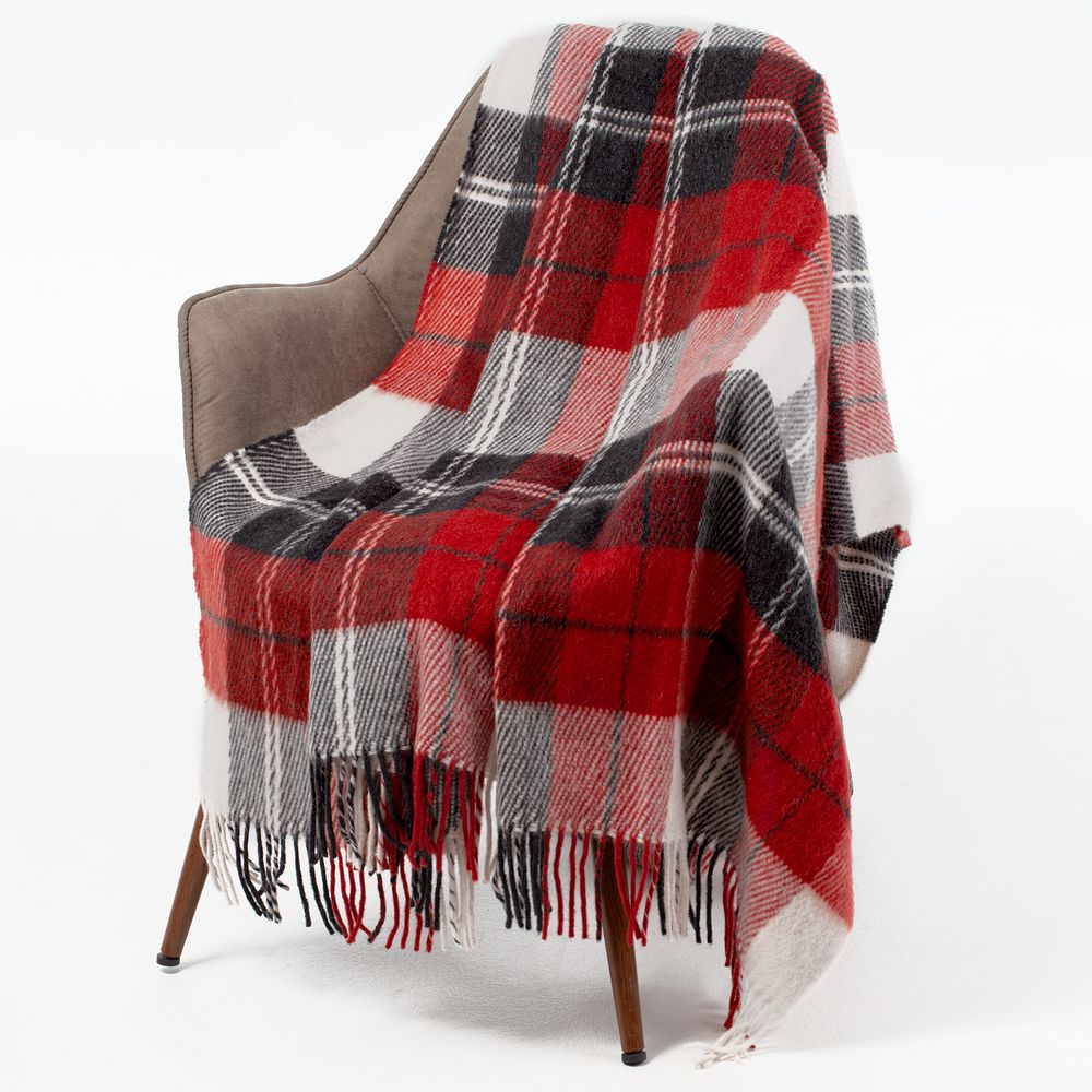 Плед Edinburgh, красный / Миниатюра WWW (1000)