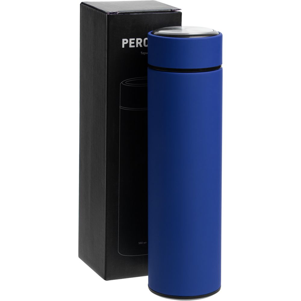 Термос с ситечком Percola, ver.2, синий / Миниатюра WWW (1000)