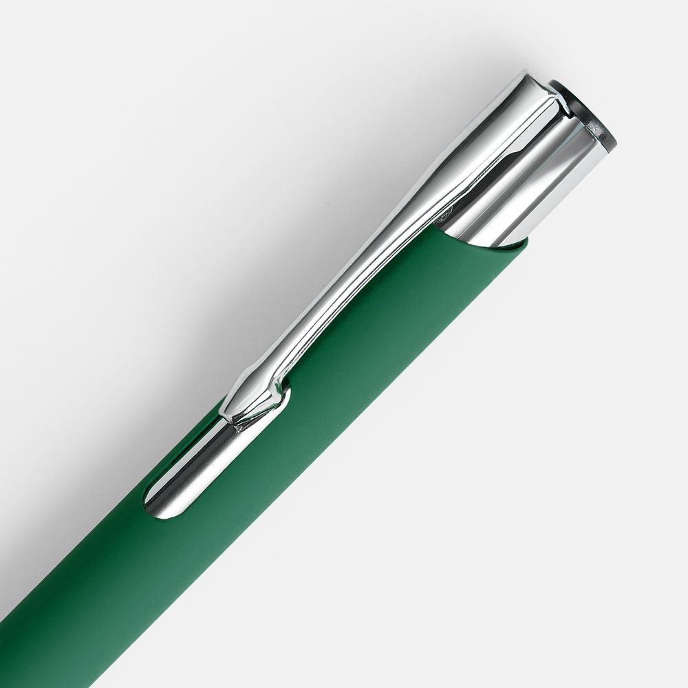 Ручка шариковая Keskus Soft Touch, зеленая / Миниатюра WWW (1000)