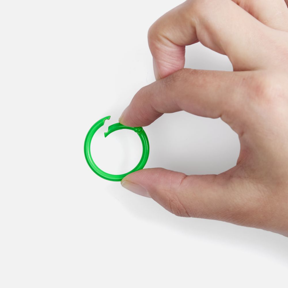 Карабин-кольцо Claus, L, зеленый неон / Миниатюра WWW (1000)