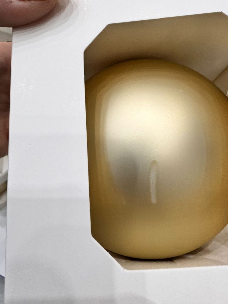 Оформительский шар Finery, 10 см, матовый золотистый / Миниатюра WWW (1000)