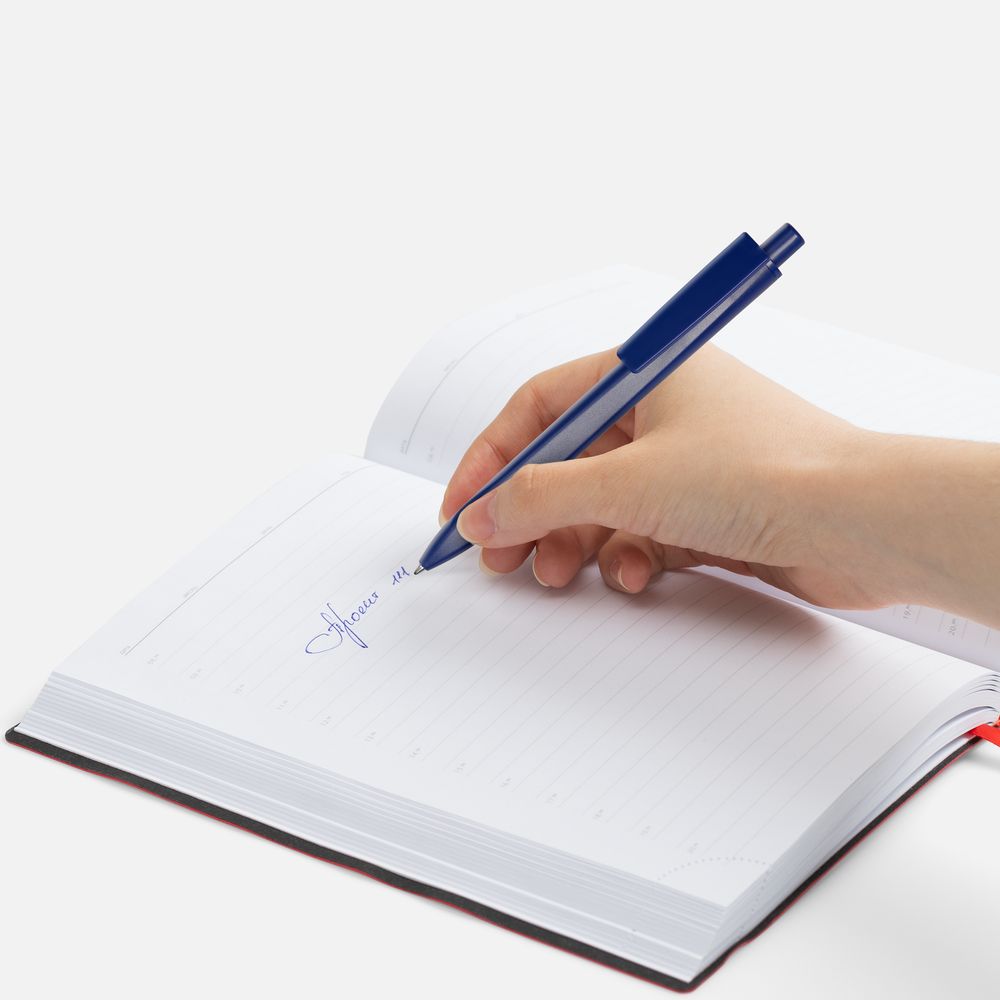 Ручка шариковая Ridge, темно-синяя / Миниатюра WWW (1000)