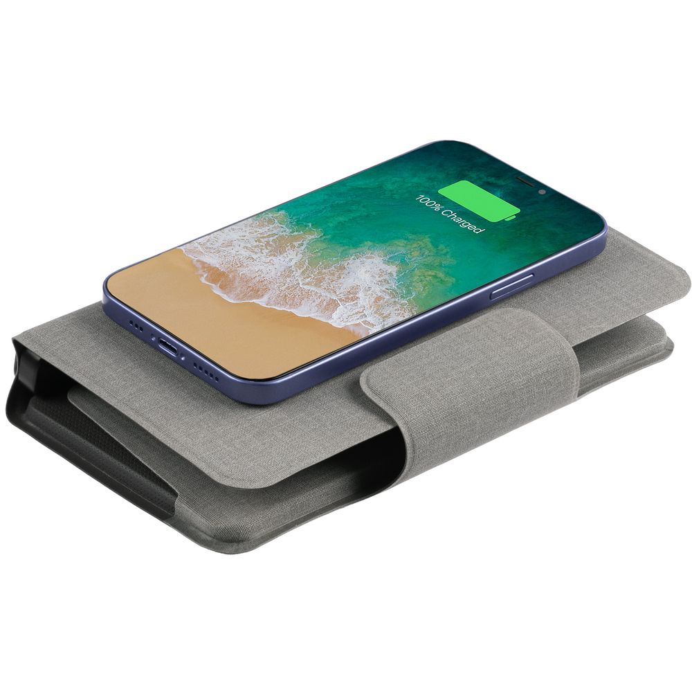 Дорожный органайзер с аккумулятором Oiro, серый / Миниатюра WWW (1000)