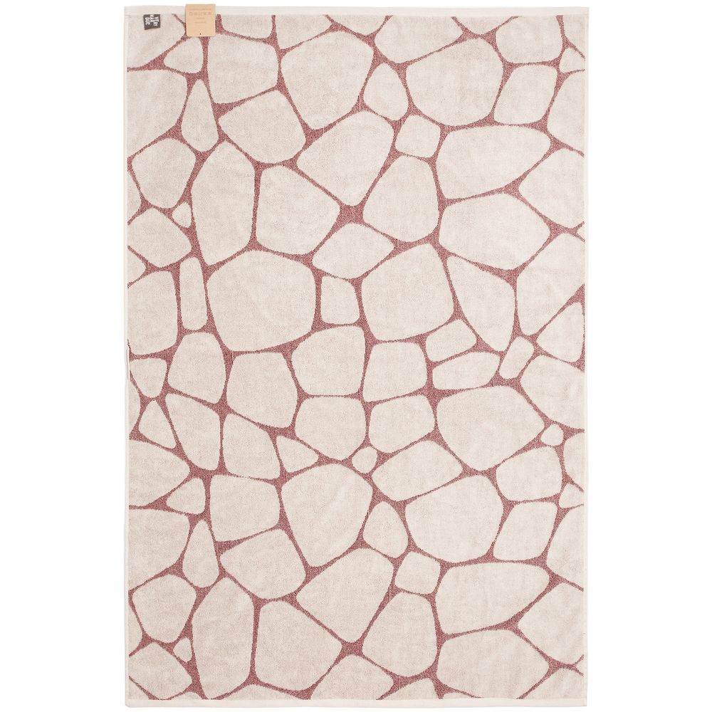 Полотенце Giraffe, большое, бежевое с бордовым / Миниатюра WWW (1000)