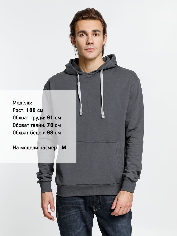 Толстовка с капюшоном Kirenga, темно-серая (графит) / Миниатюра WWW (1000)