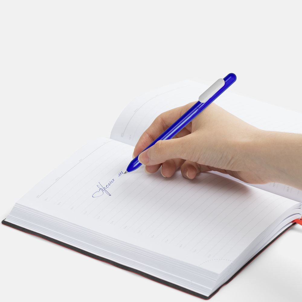 Ручка шариковая Swiper, синяя с белым / Миниатюра WWW (1000)