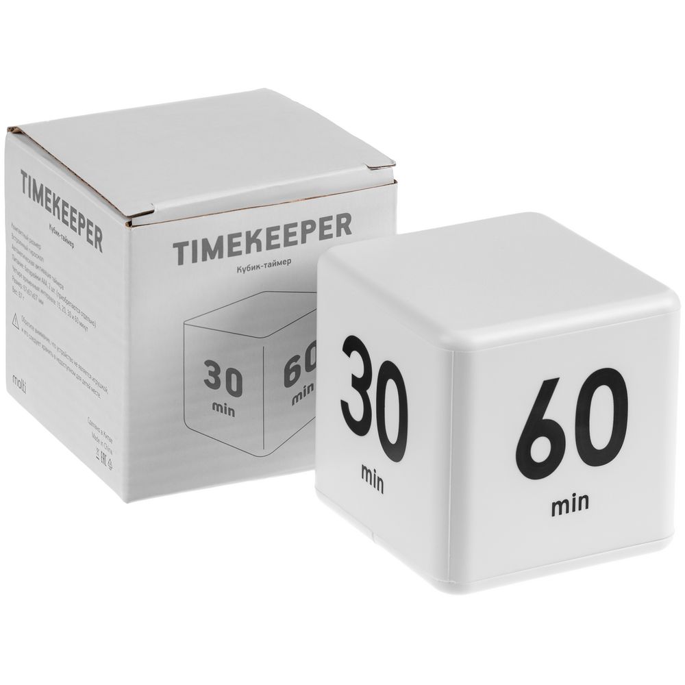 Кубик-таймер Timekeeper, белый / Миниатюра WWW (1000)