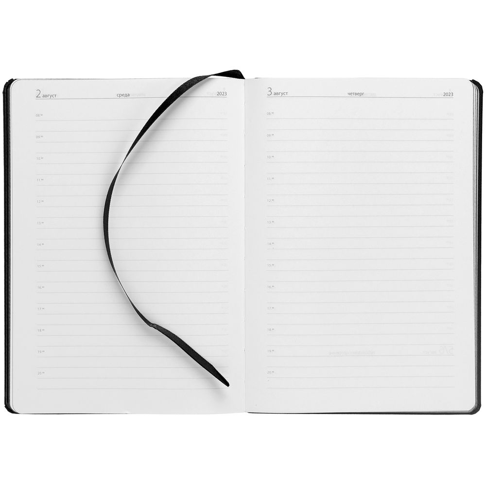 Ежедневник Must, датированный, черный / Миниатюра WWW (1000)