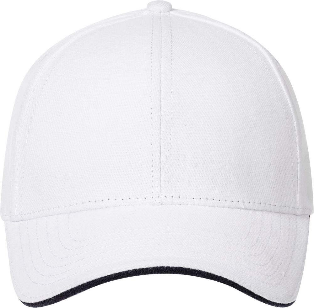 Бейсболка Spiker, белая с темно-синим / Миниатюра WWW (1000)