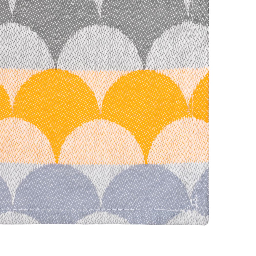 Полотенце кухонное Lamella, серое с оранжевым / Миниатюра WWW (1000)