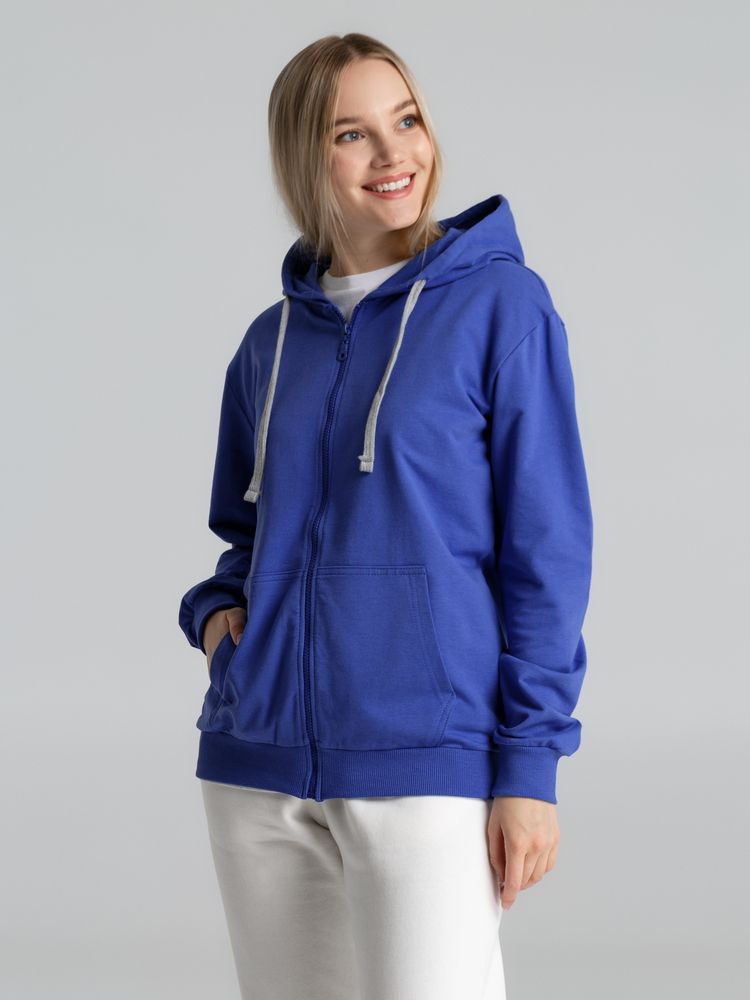 Толстовка с капюшоном на молнии Unit Siverga, ярко-синяя / Миниатюра WWW (1000)