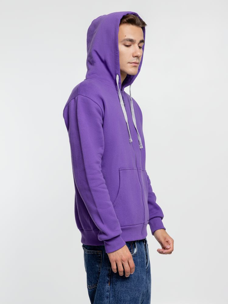 Толстовка на молнии с капюшоном Siverga Heavy, фиолетовая / Миниатюра WWW (1000)