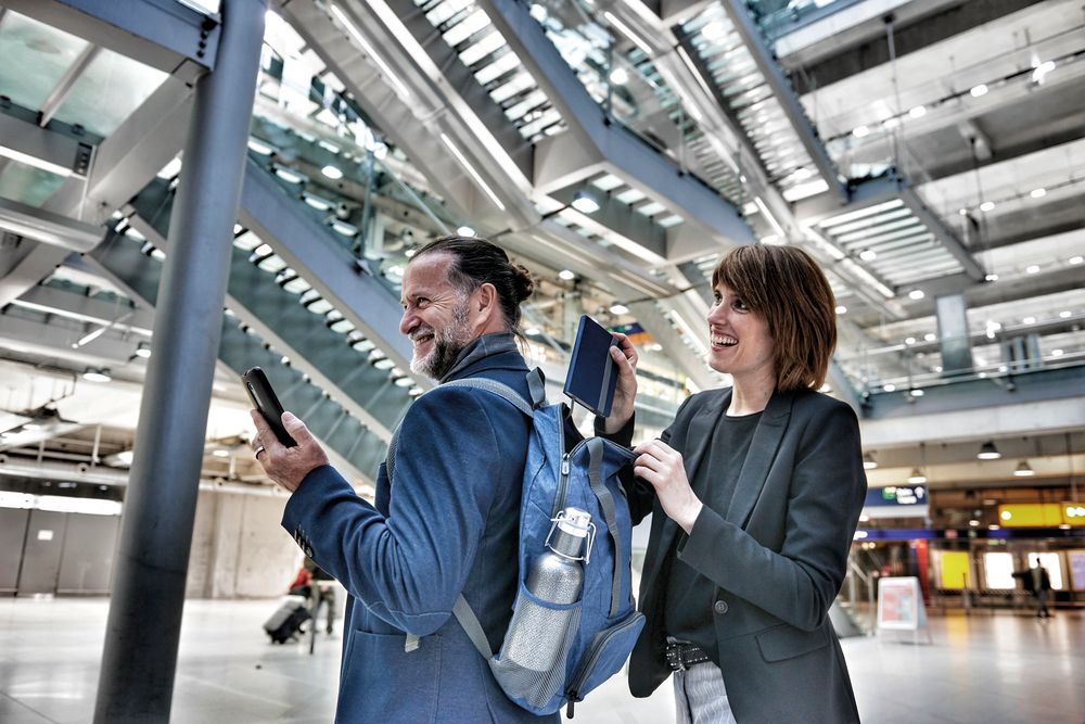 Складной рюкзак Bagpack, синий / Миниатюра WWW (1000)