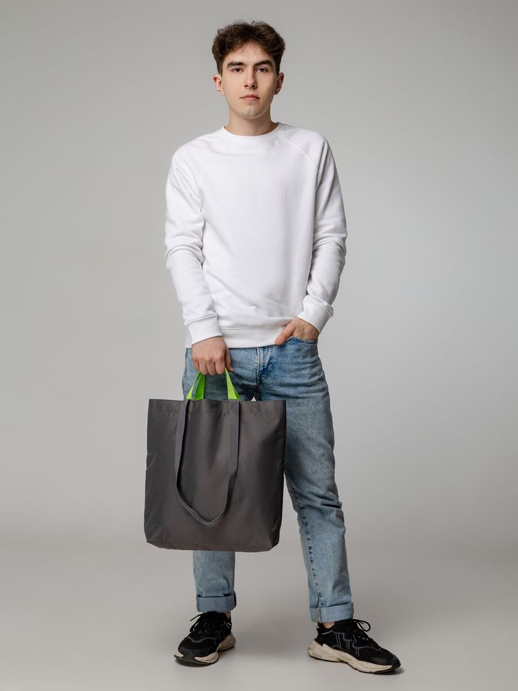 Шопер Sensa, серый с салатовым / Миниатюра WWW (1000)