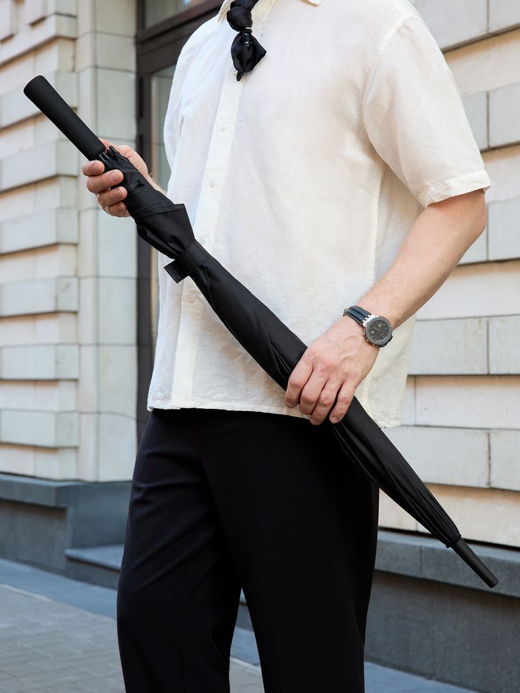 Зонт-трость Zero XXL, черный / Миниатюра WWW (1000)