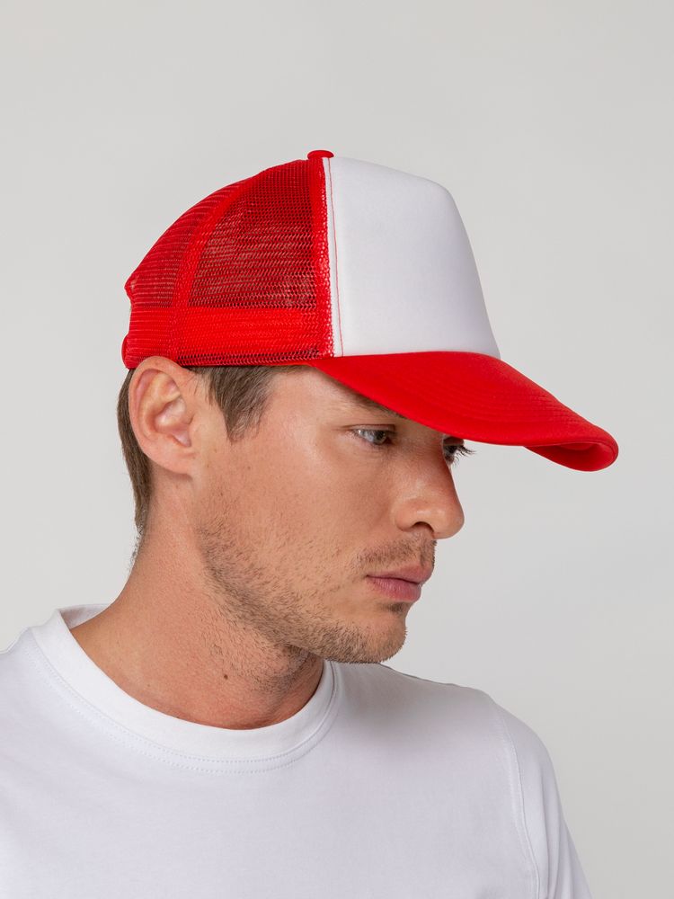 Бейсболка Sunbreaker, красная с белым / Миниатюра WWW (1000)