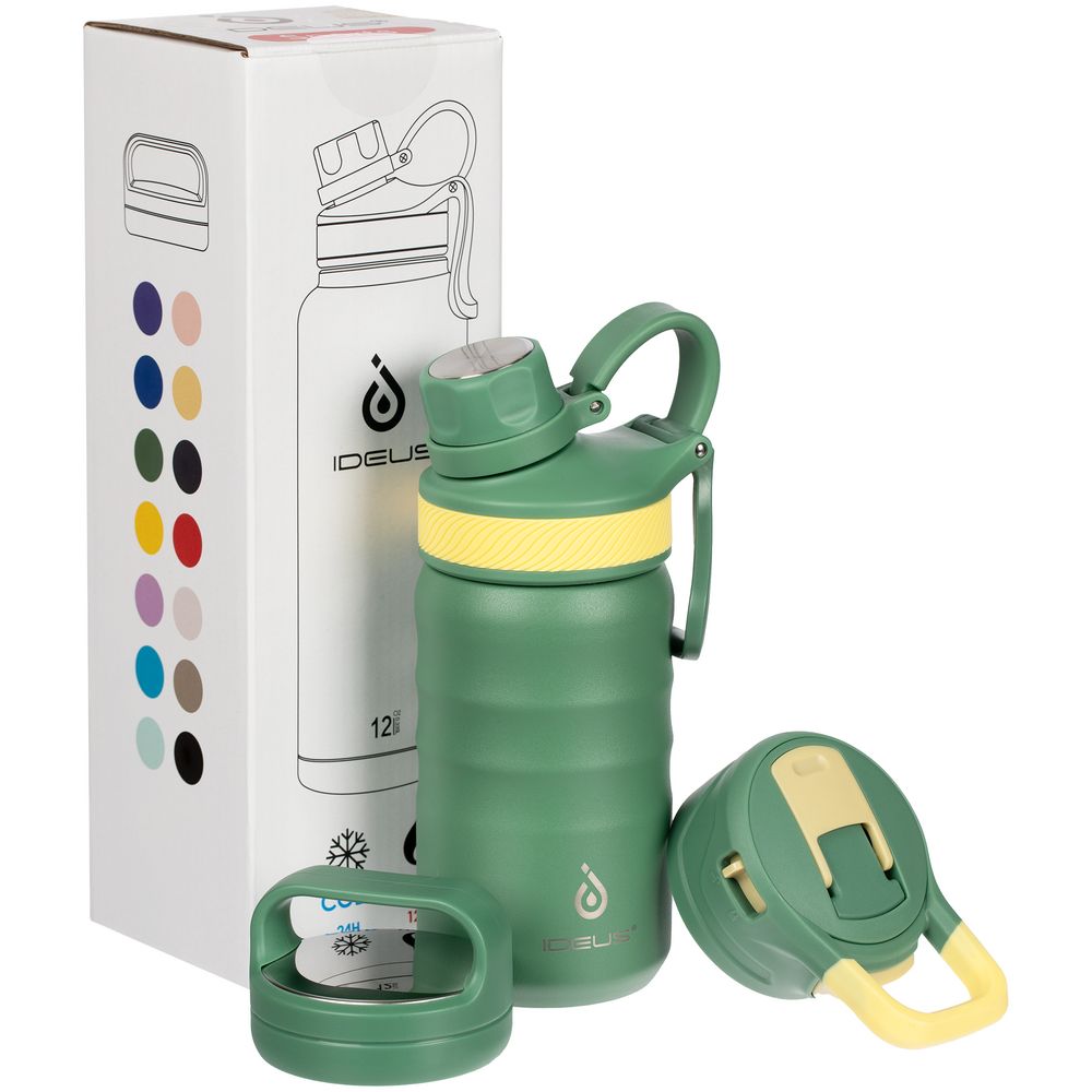 Термобутылка Fujisan, зеленая / Миниатюра WWW (1000)