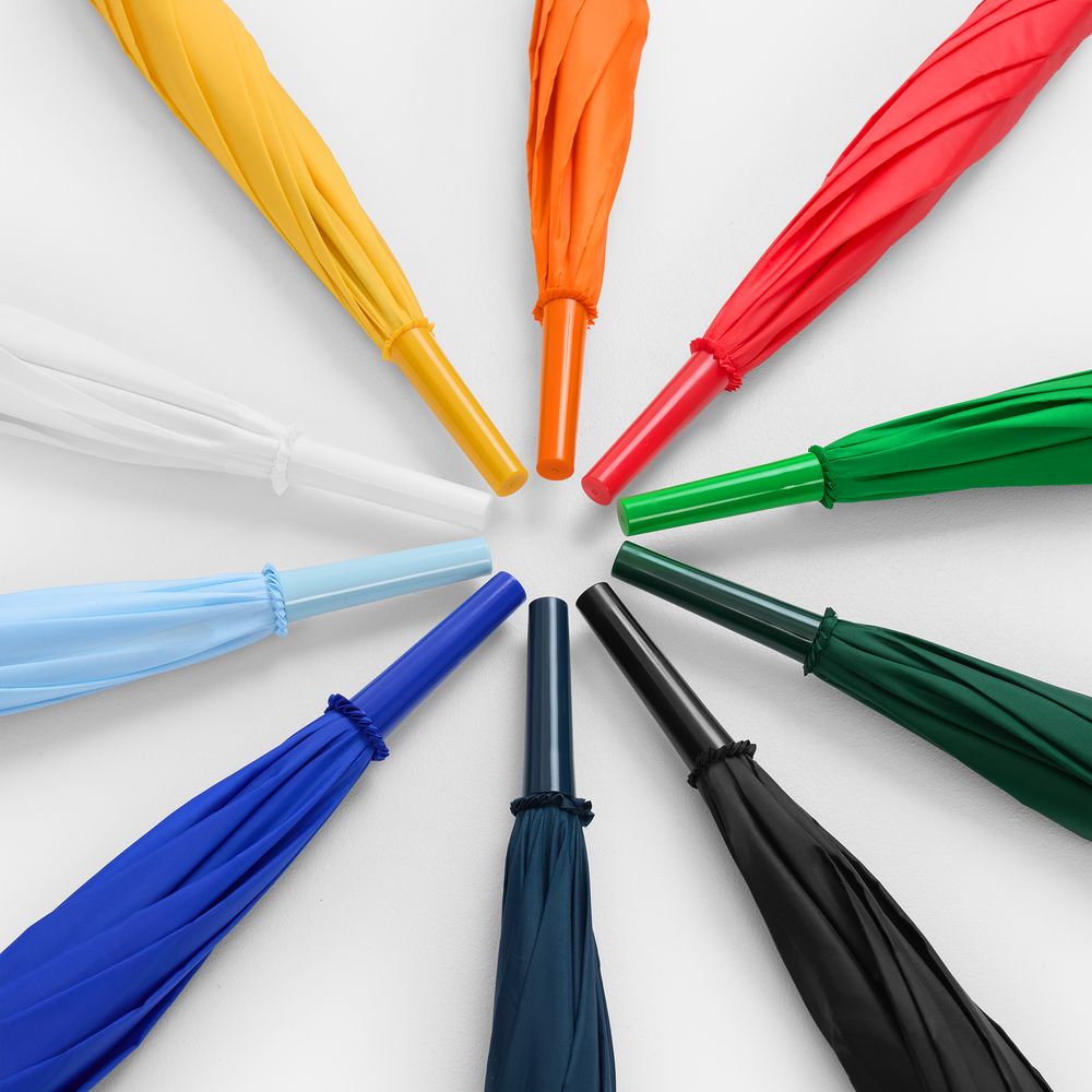 Зонт-трость Promo, белый / Миниатюра WWW (1000)