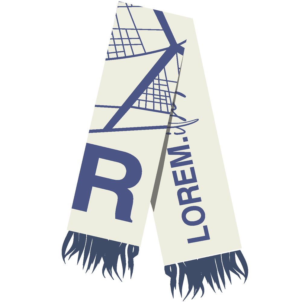 Шарф на заказ Tricksy Classic Fint, M, полушерсть / Миниатюра WWW (1000)