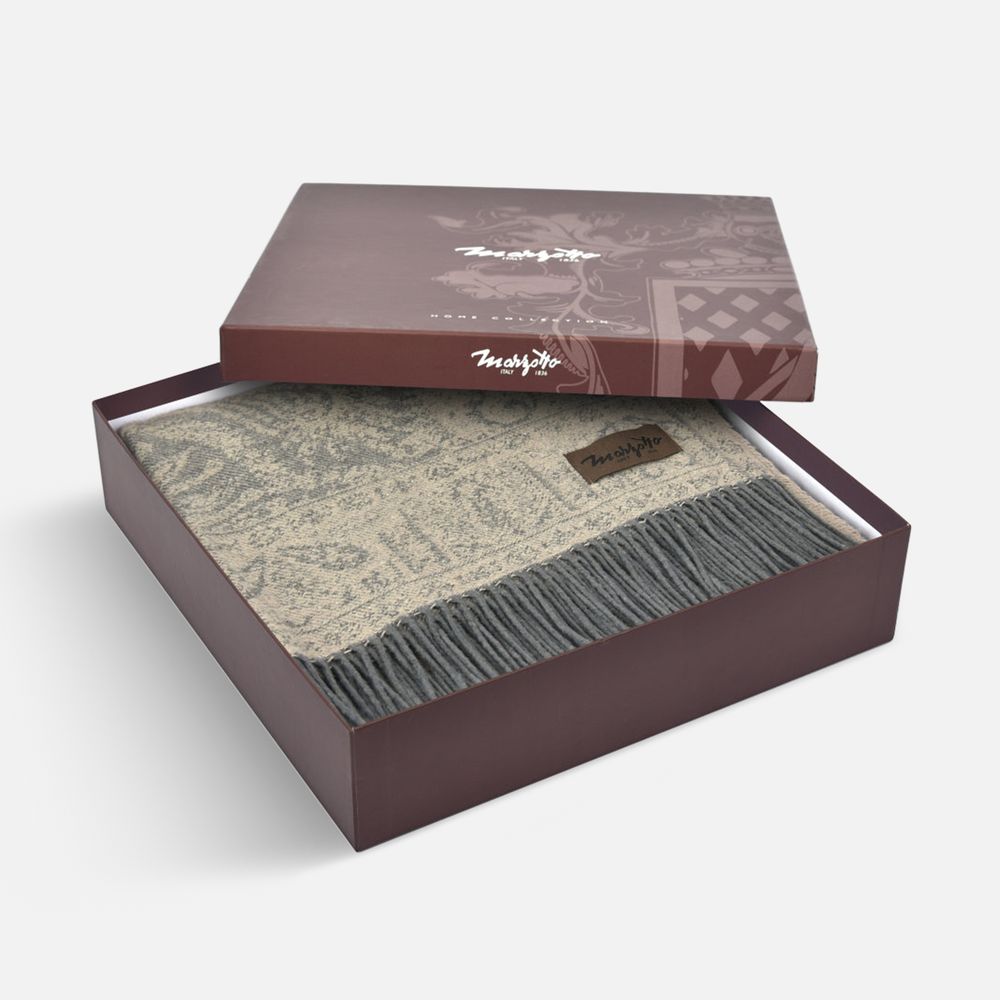 Плед Magnolia, коричневый / Миниатюра WWW (1000)