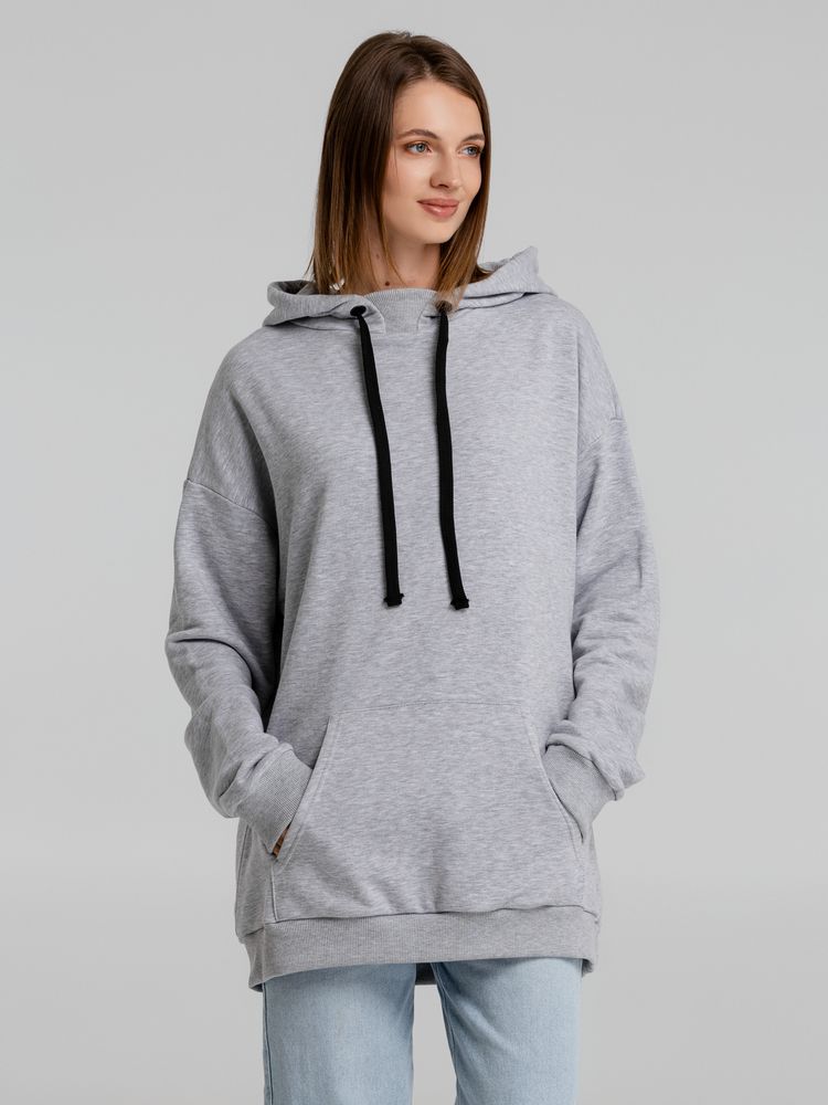 Худи оверсайз «Чистая соль», серый меланж / Миниатюра WWW (1000)